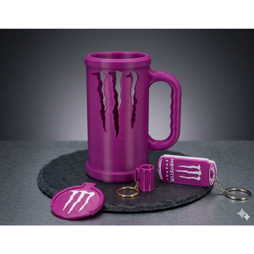Porta lata Monster 3D
